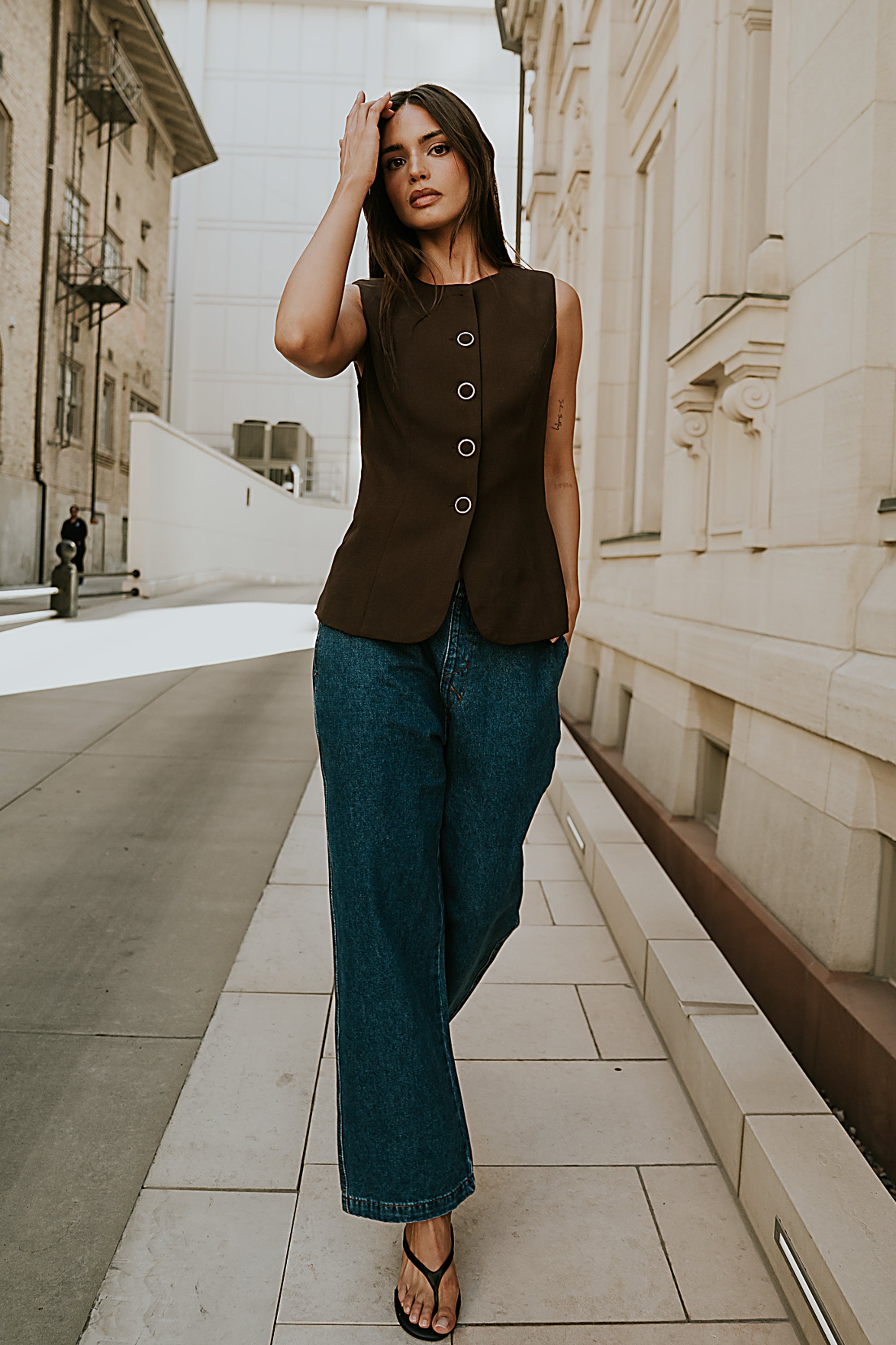 Lena Oversized Denim Pants - FINAL SALE Lena Oversized Denim Pants - FINAL SALE