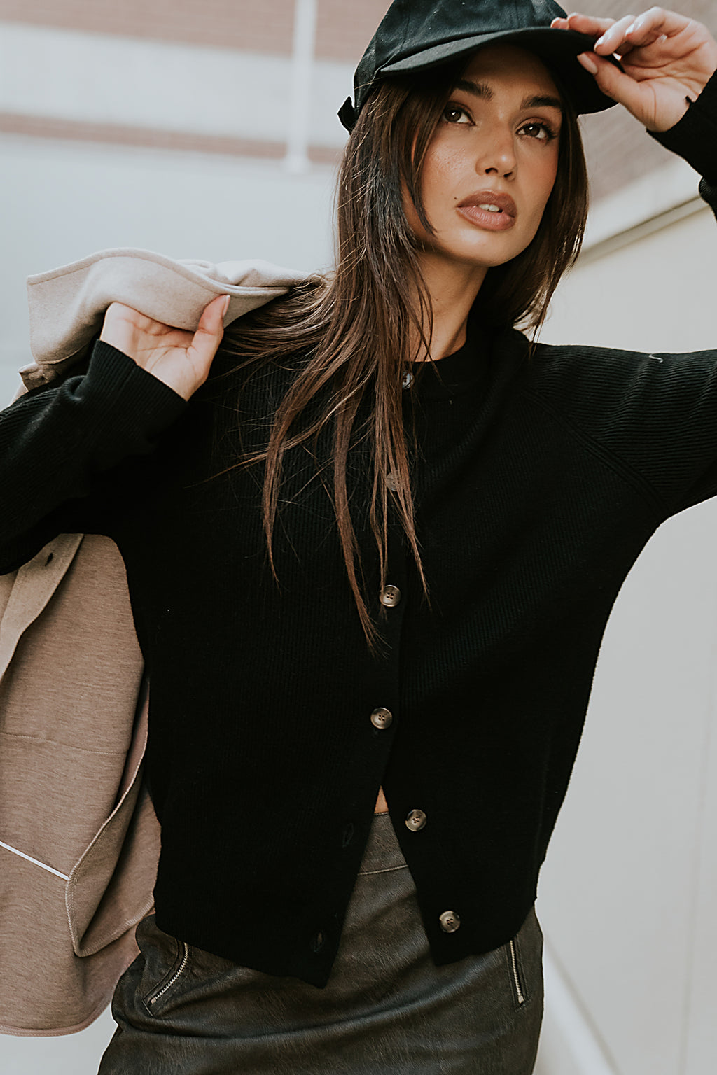 Debbie Ribbed Sweater in Black - FINAL SALE