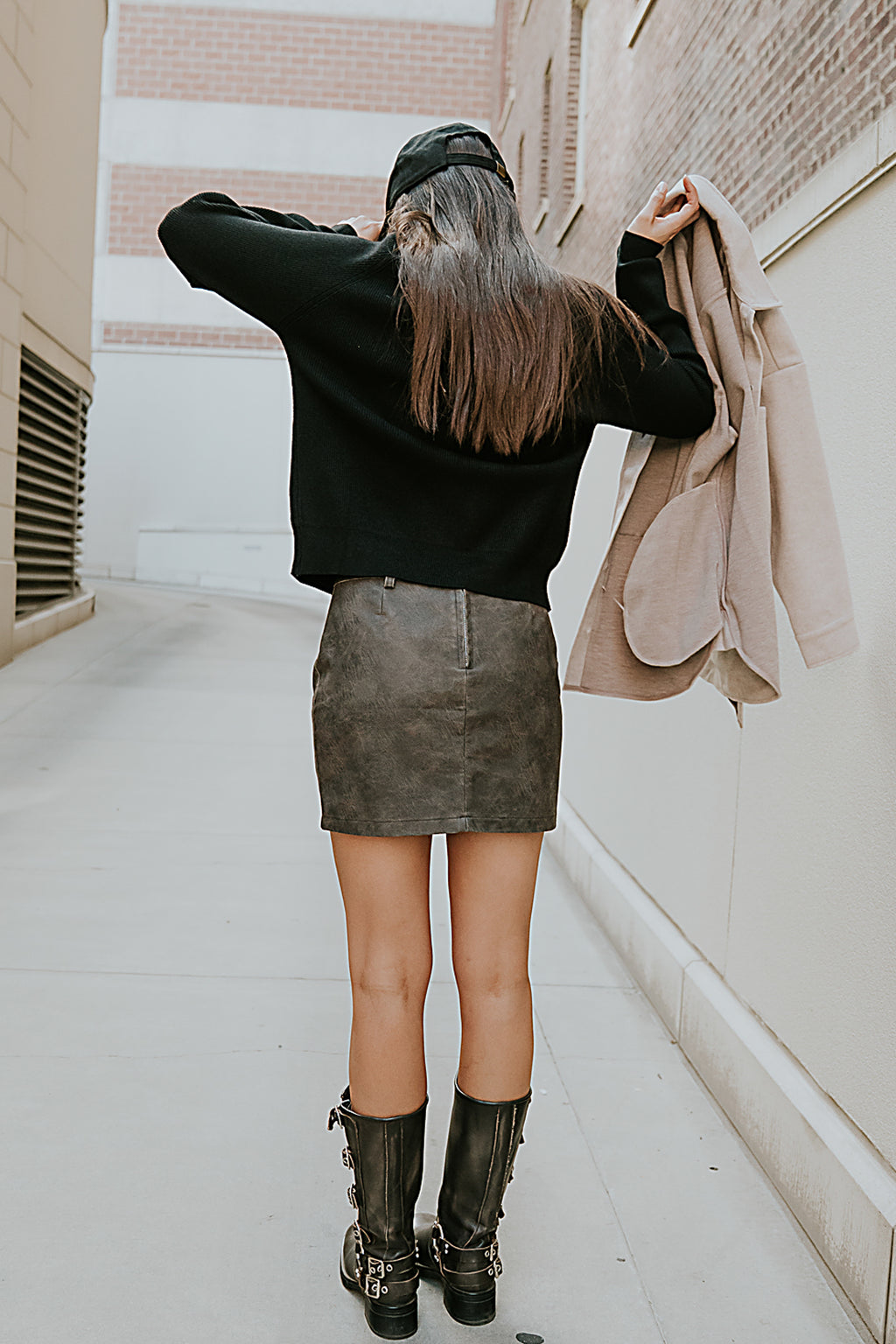 Ruthie Leather Mini Skirt - FINAL SALE