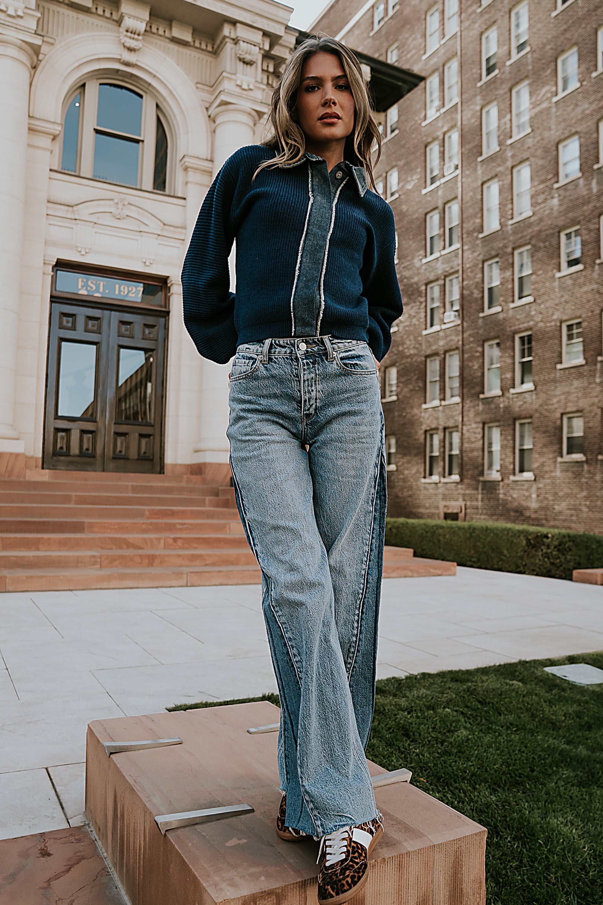 Joselyn Contrast Top