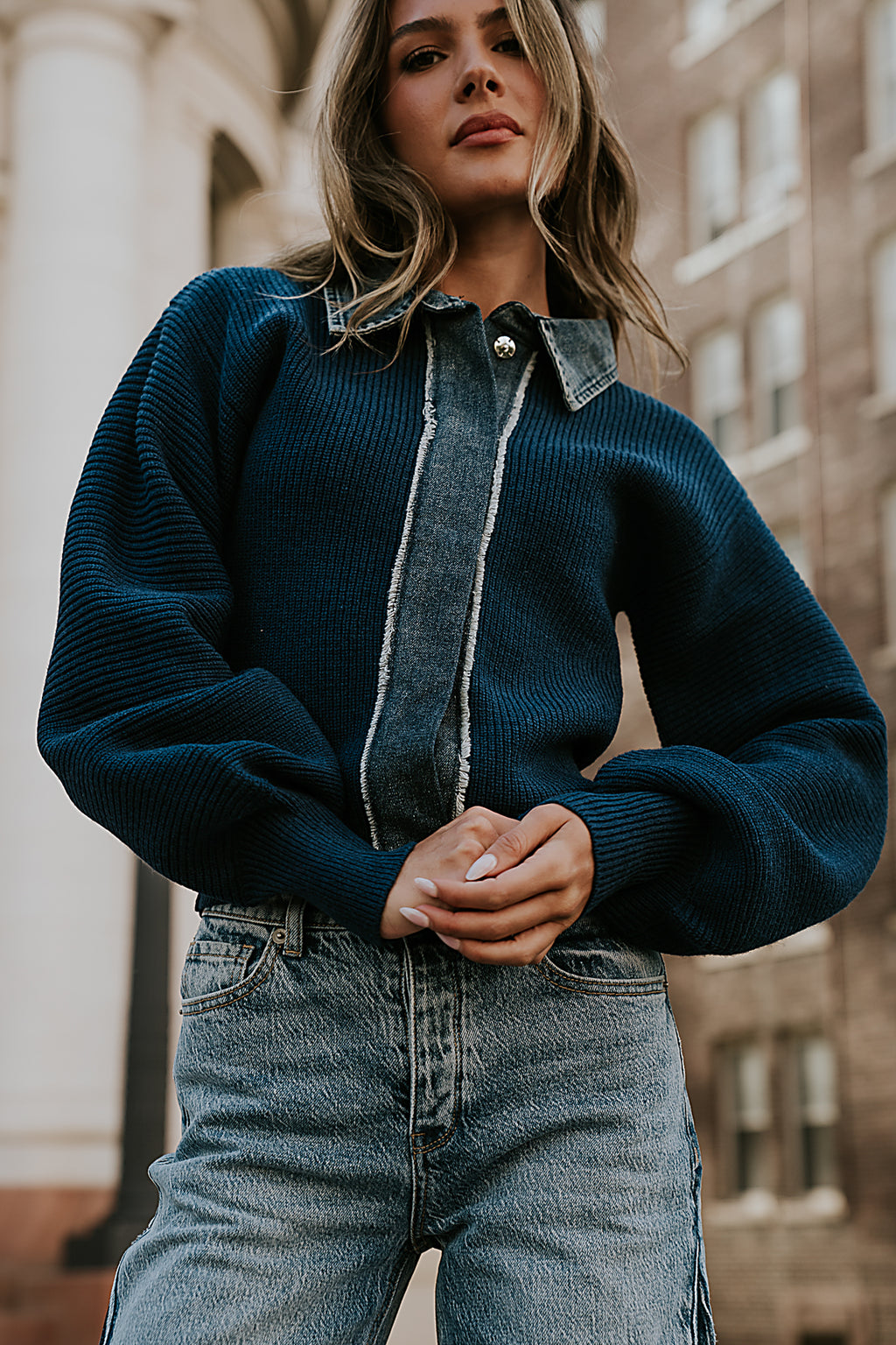 Joselyn Contrast Top - FINAL SALE