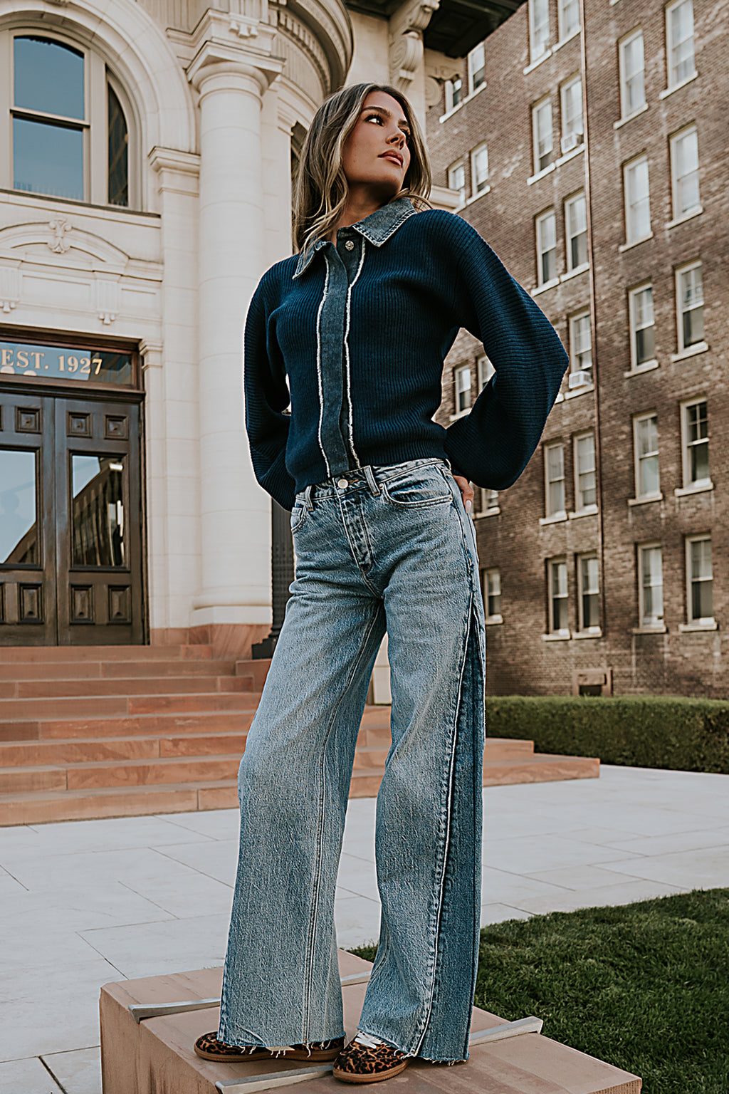 Joselyn Contrast Top - FINAL SALE