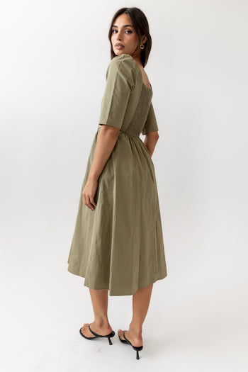 SAGE MIDI DRESS 
