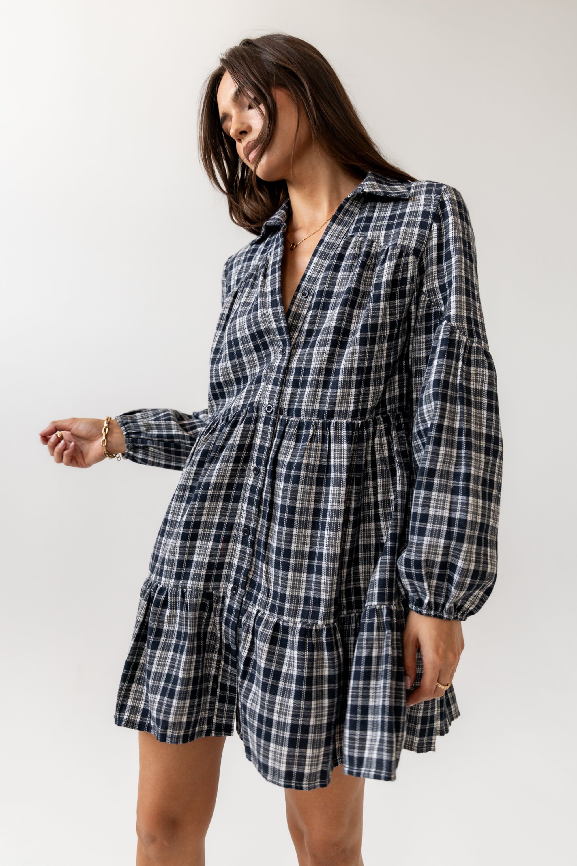 plaid dresses for fall Autumn Plaid Mini Dress