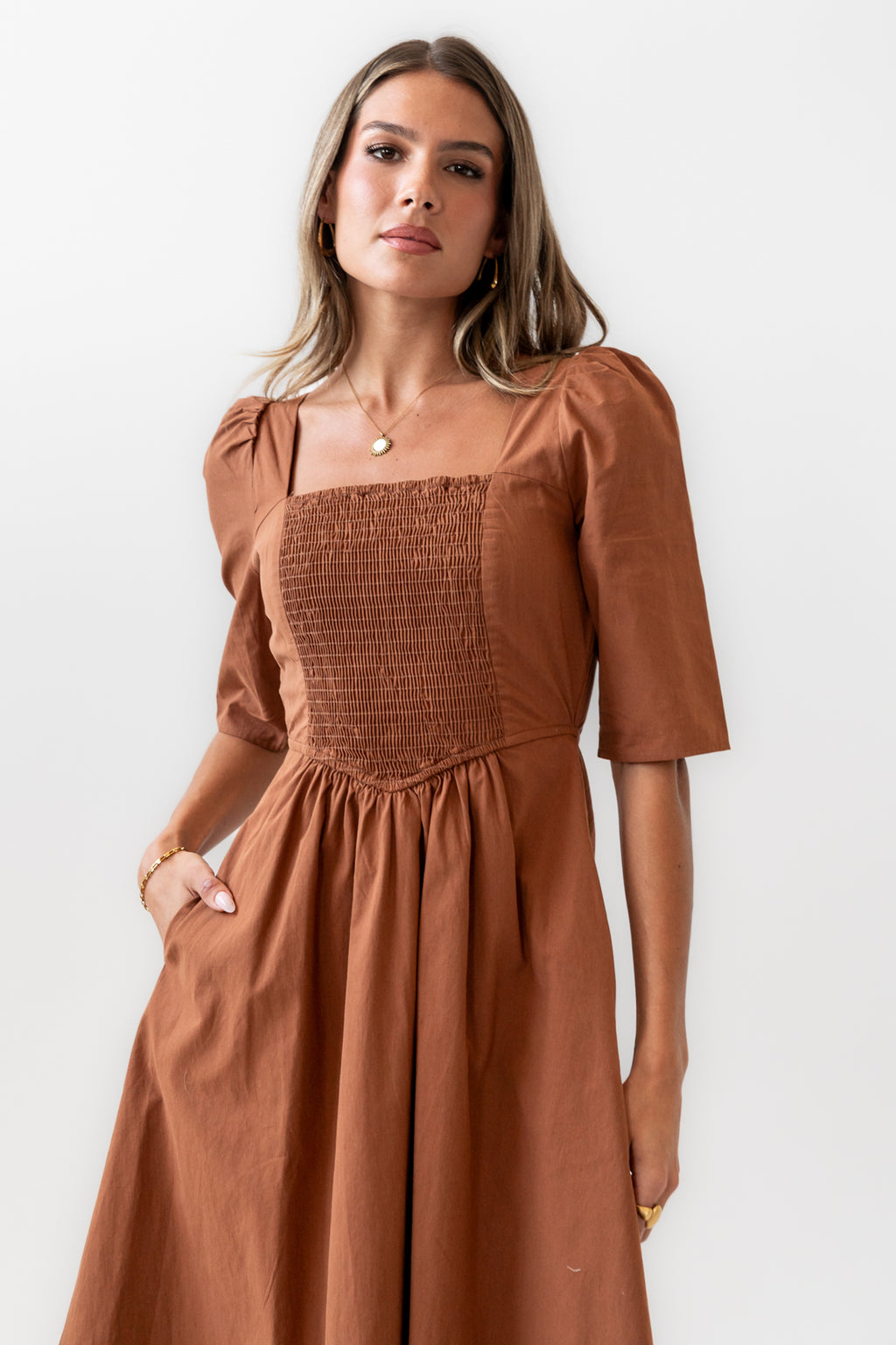 rust dress
