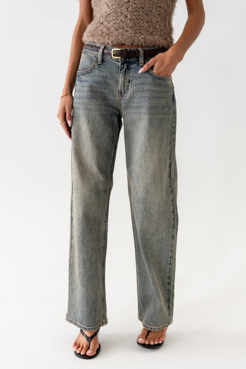Marshall Straight Leg Vintage Jeans in Light Wash