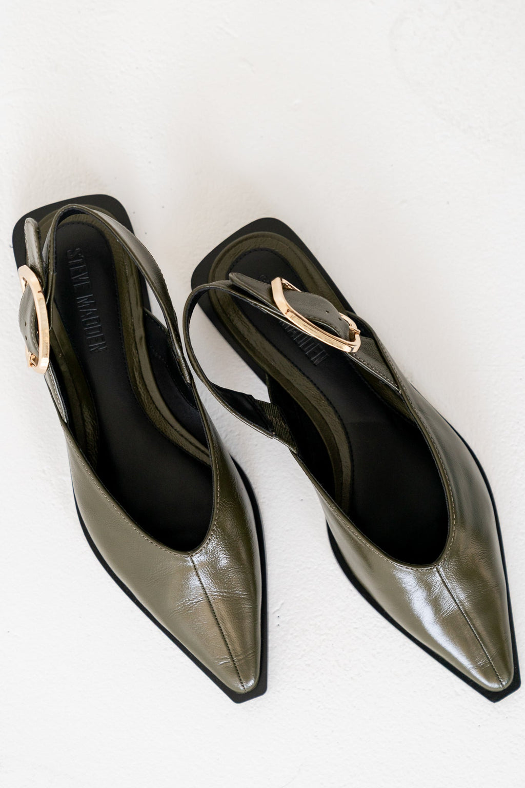 Steve Madden Shay Slingback Flats in Olive