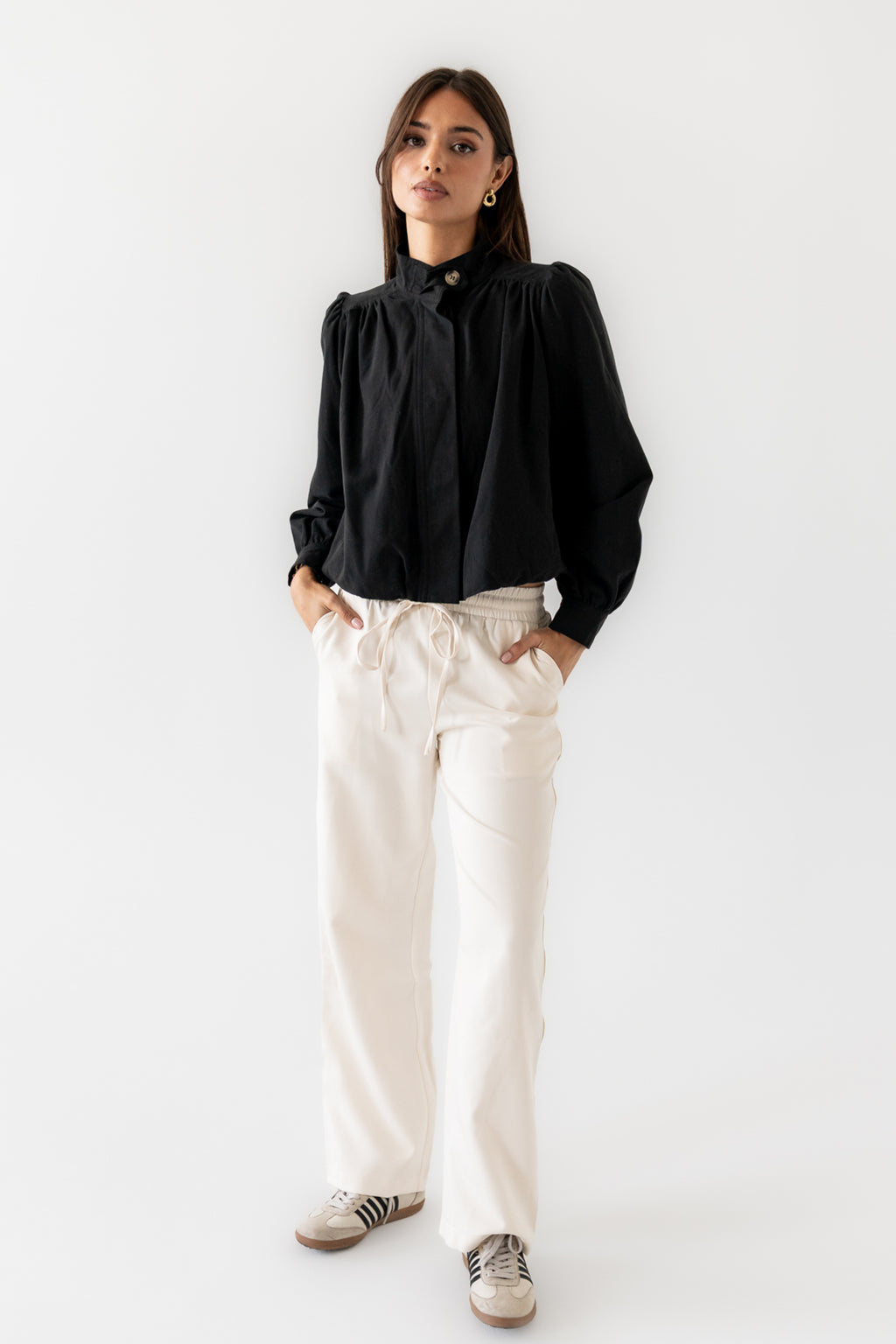 Jazzy Baggy Pants in Off White - FINAL SALE