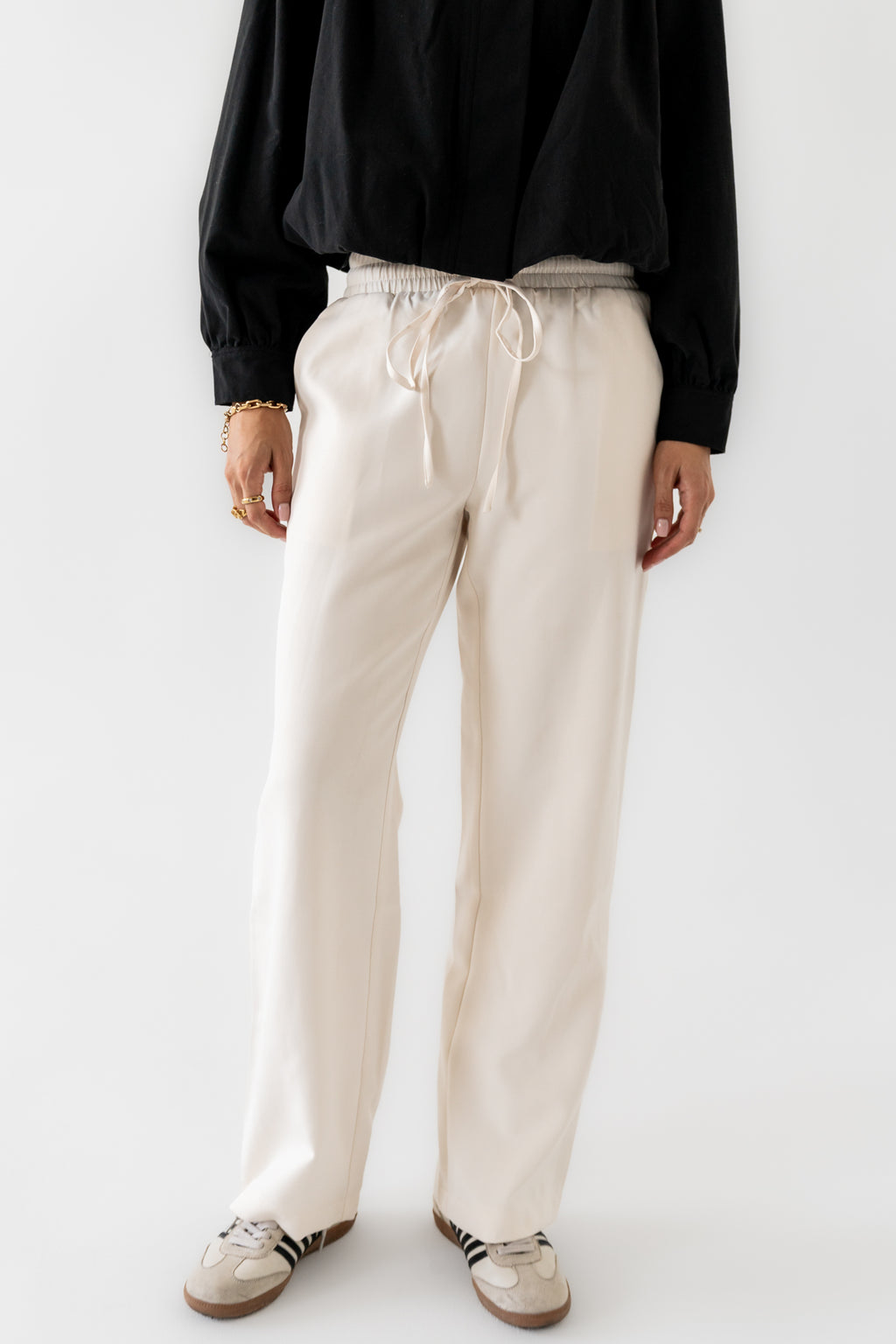 Jazzy Baggy Pants in Off White - FINAL SALE