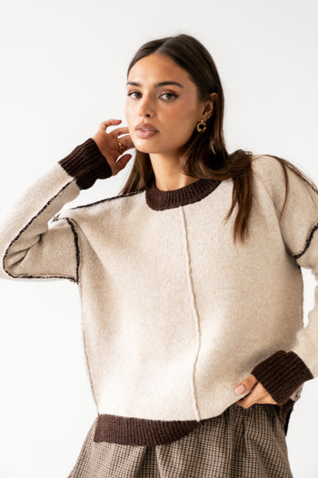 Junie Contrast Sweater - FINAL SALE