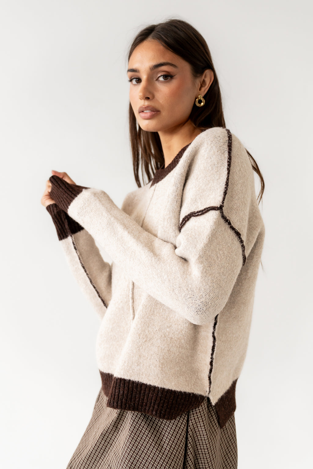 Junie Contrast Sweater - FINAL SALE