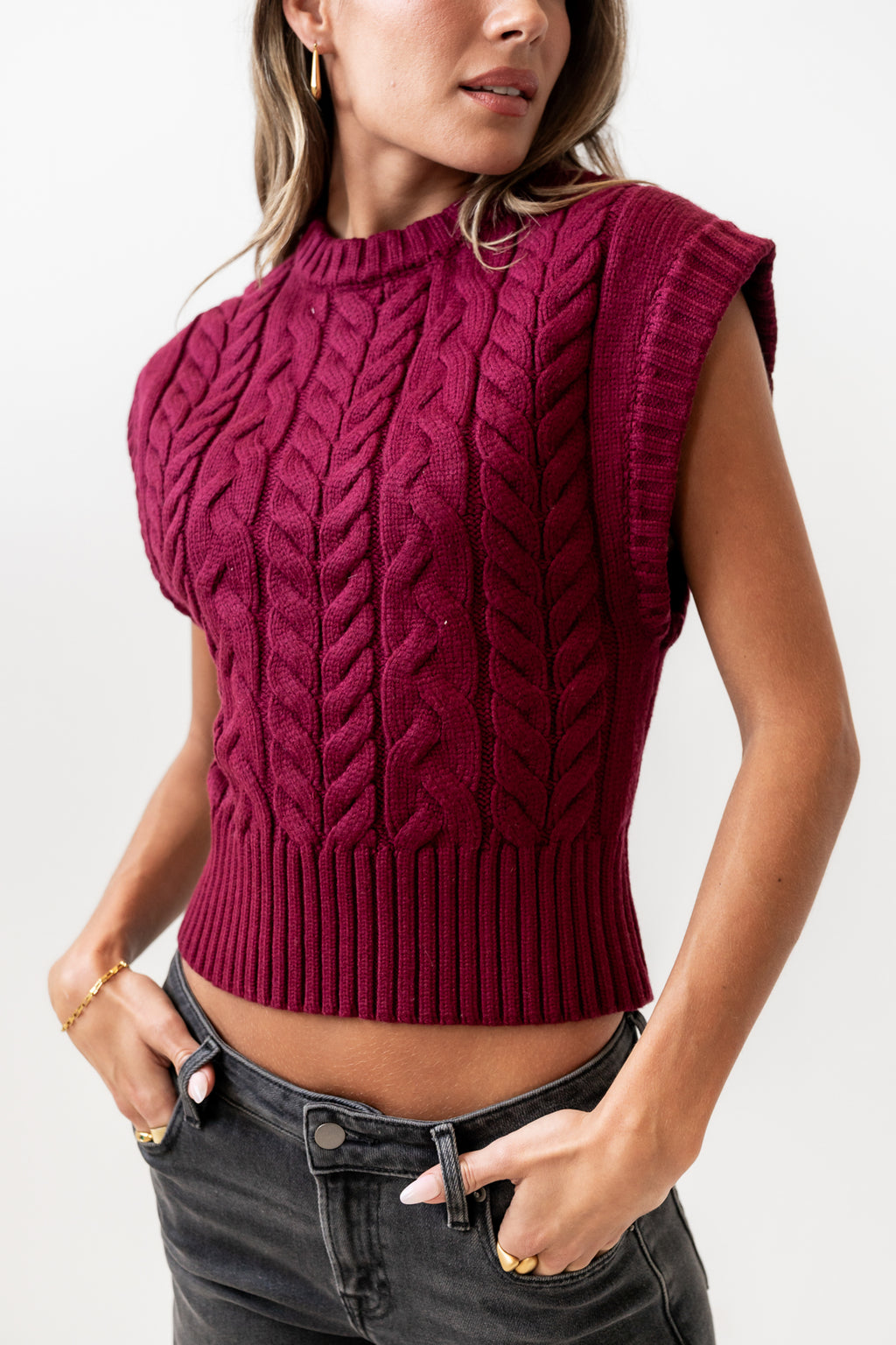  Cable Knit Top 