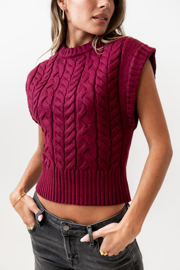  Cable Knit Top 