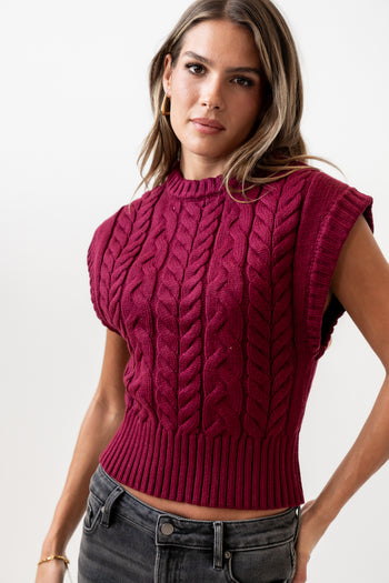   Top in Burgundy