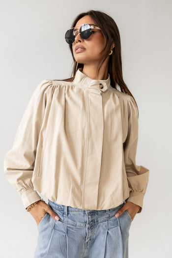 button cuffed jacket 