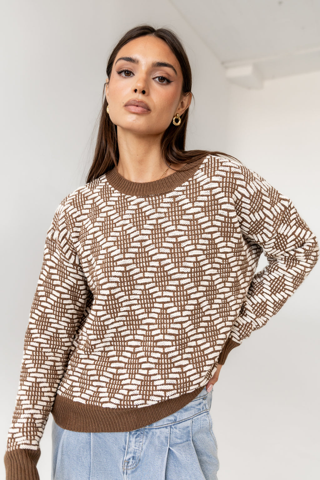 Ribbed Hemlines
Contrast Knit Details