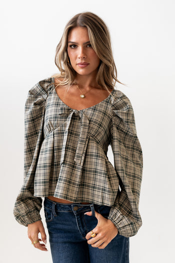 Smith Plaid Blouse