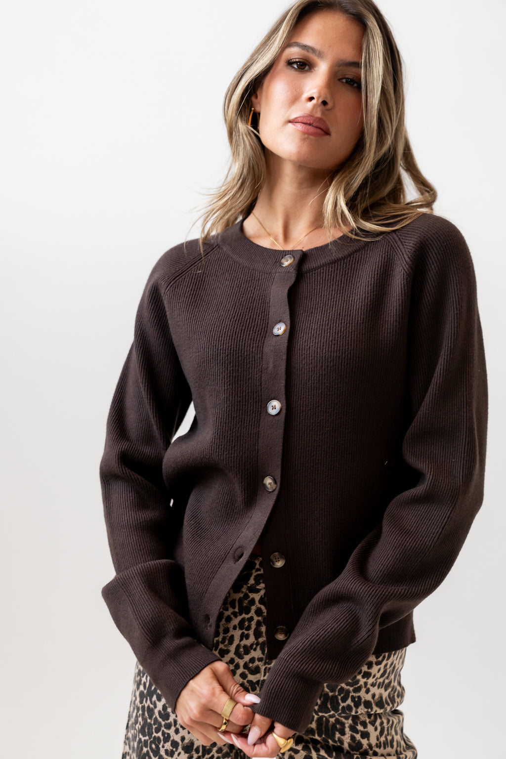 round neckline on button up