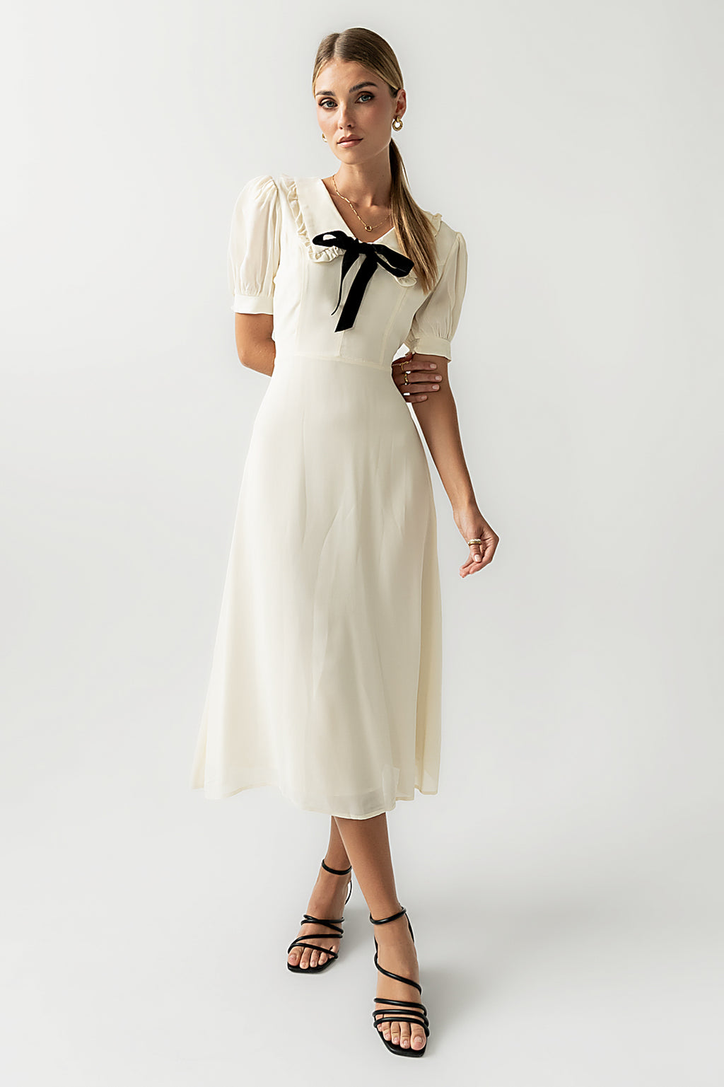 Maren Collared Midi Dress