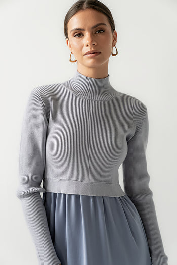 Zeda Midi Dress in Blue - FINAL SALE