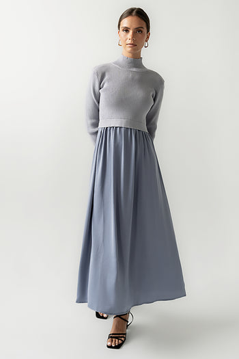 Zeda Midi Dress in Blue - FINAL SALE