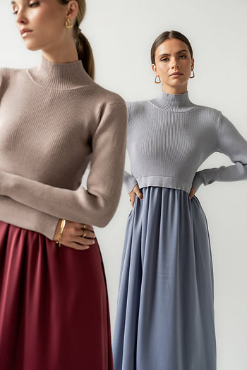 Zeda Midi Dress in Blue - FINAL SALE