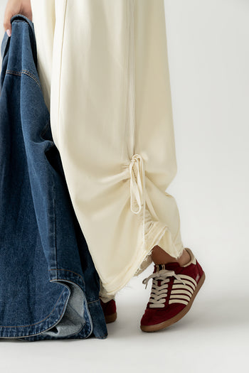 Tristan Knit Jumpsuit in Cream