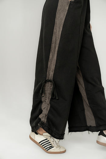 Tristan Knit Jumpsuit in Charcoal