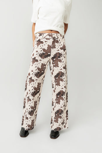wide leg abstract pants