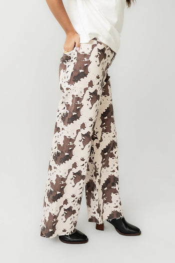 pants with abstract print