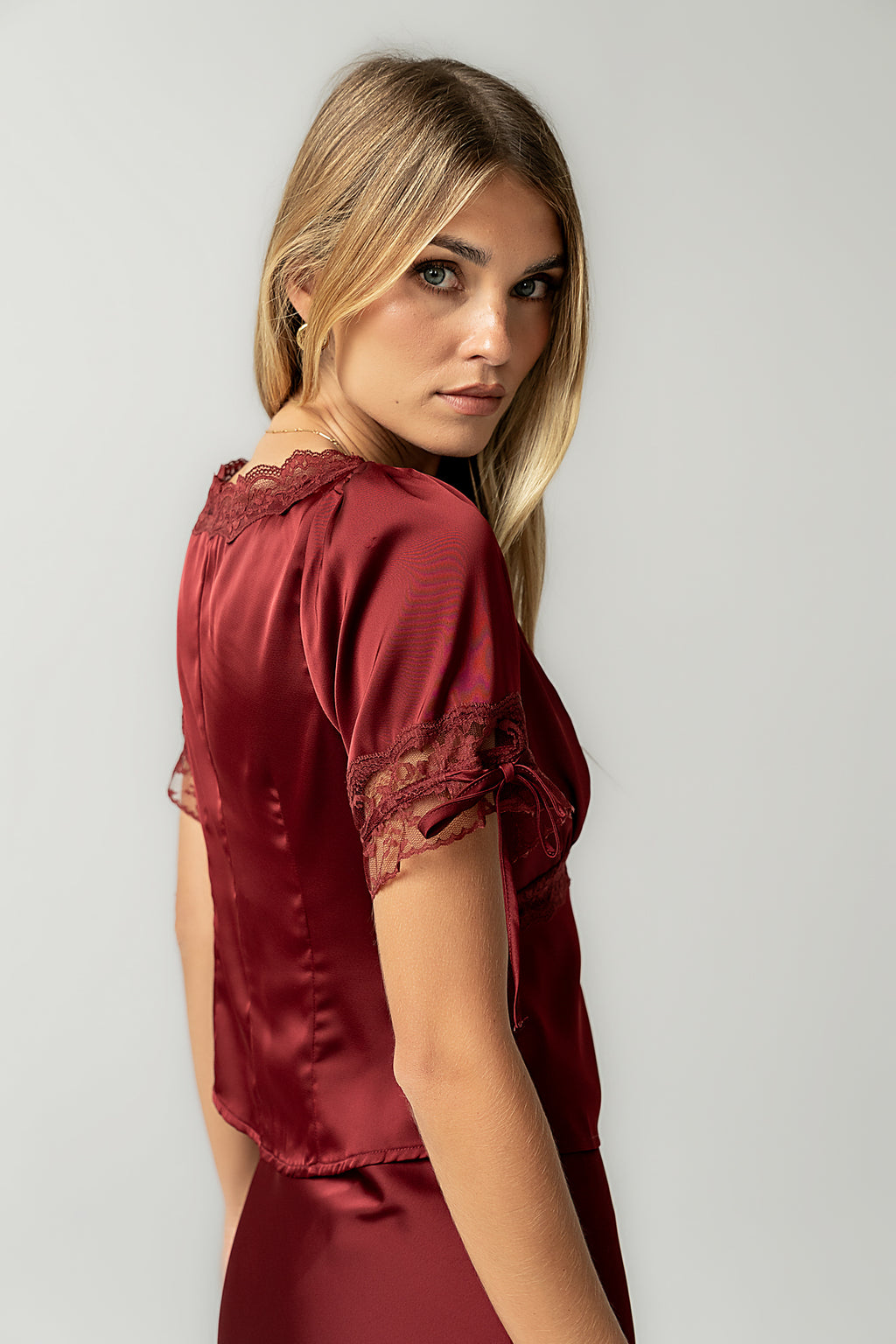 Hatton Lace Trim Blouse - FINAL SALE
