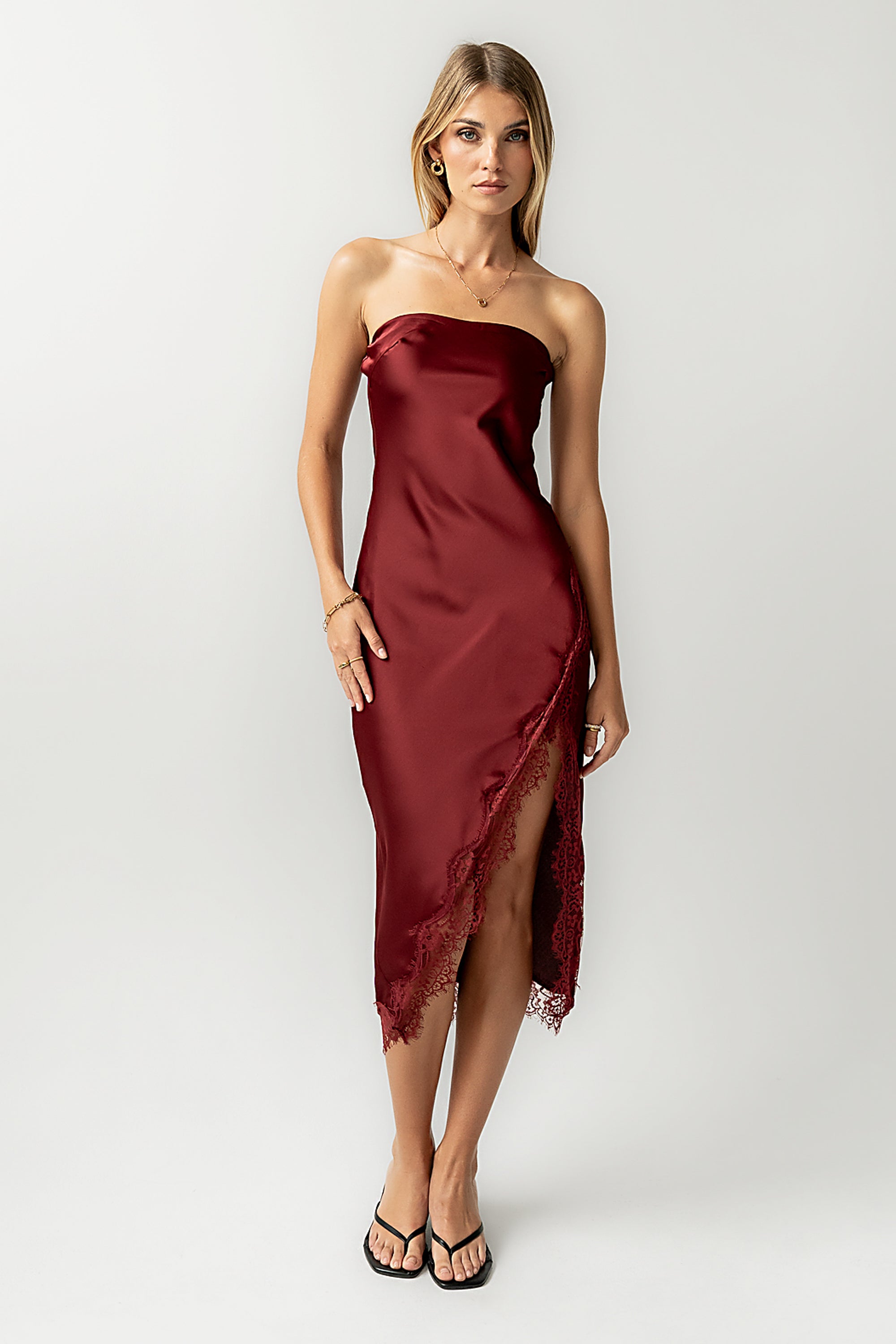 knee length dresses for ladies Criselda Lace Midi Dress main image 0
