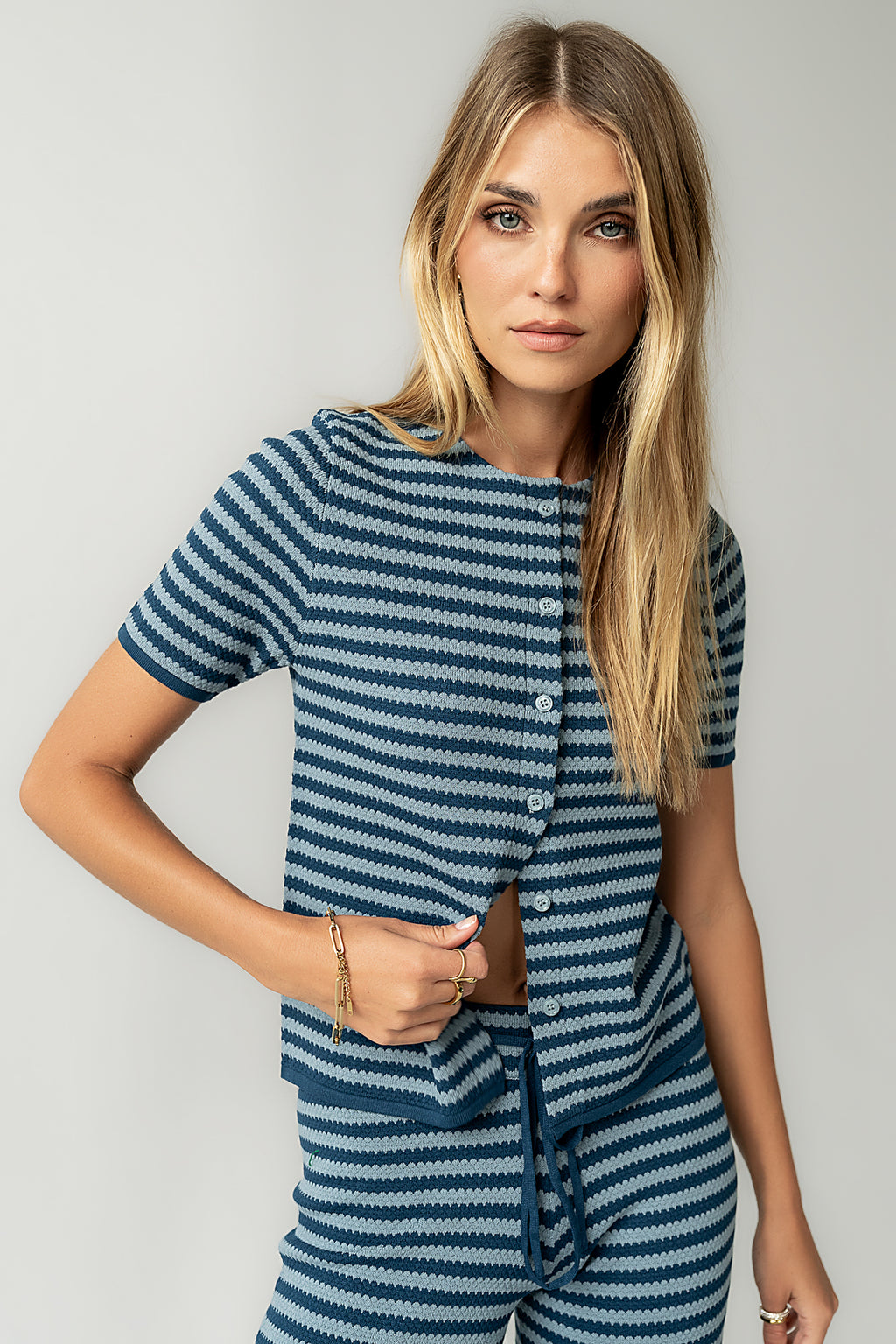 Ireland Striped Top in Blue - FINAL SALE