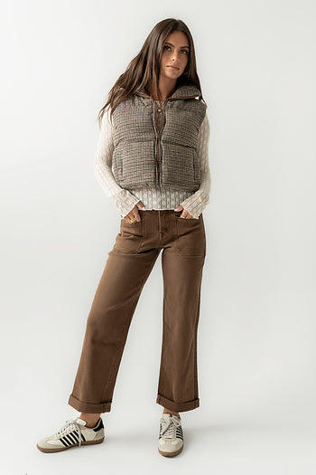 Brielle Puffer Vest in Black