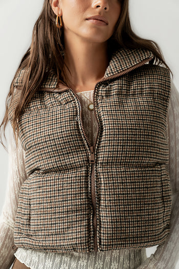 Brielle Puffer Vest in Black