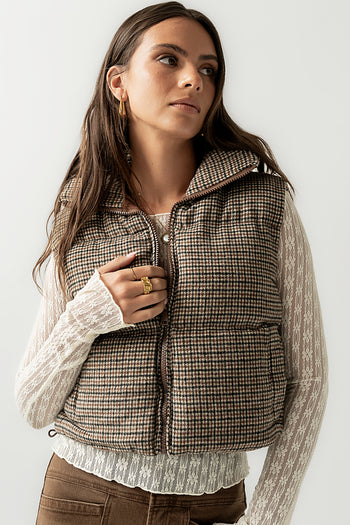 Brielle Puffer Vest in Black