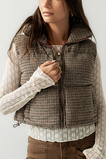 Brielle Puffer Vest in Black