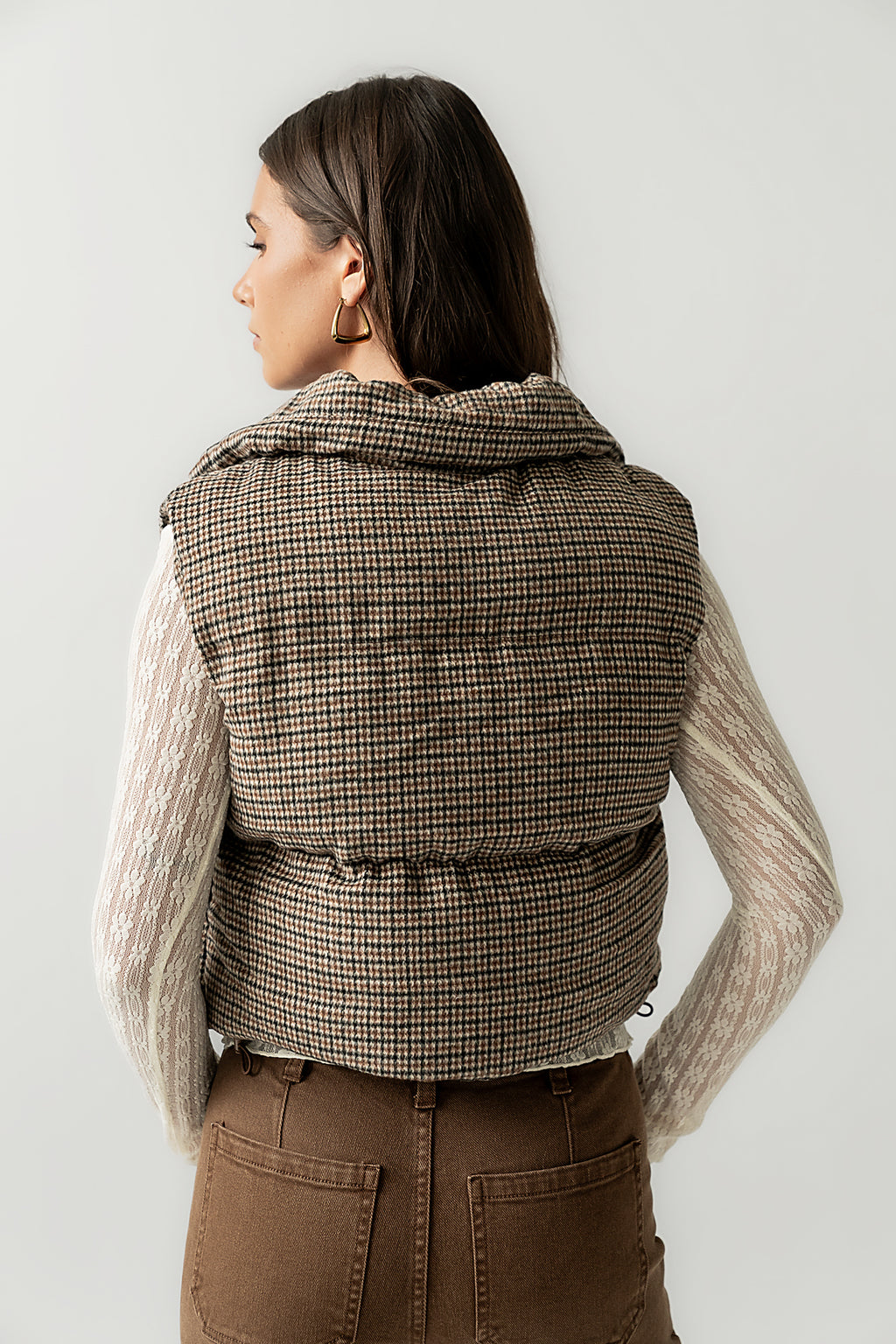 Brielle Puffer Vest in Black