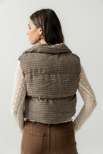 Brielle Puffer Vest in Black