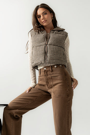 Brielle Puffer Vest in Black