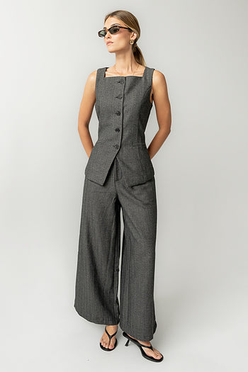 Arden Herringbone Vest