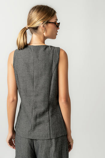 Arden Herringbone Vest