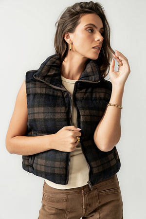 Brielle Puffer Vest in Navy - FINAL SALE