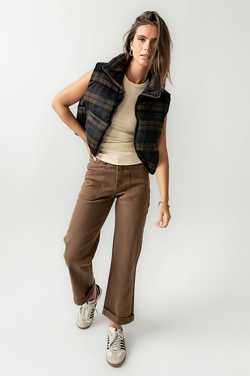 Brielle Puffer Vest in Navy - FINAL SALE