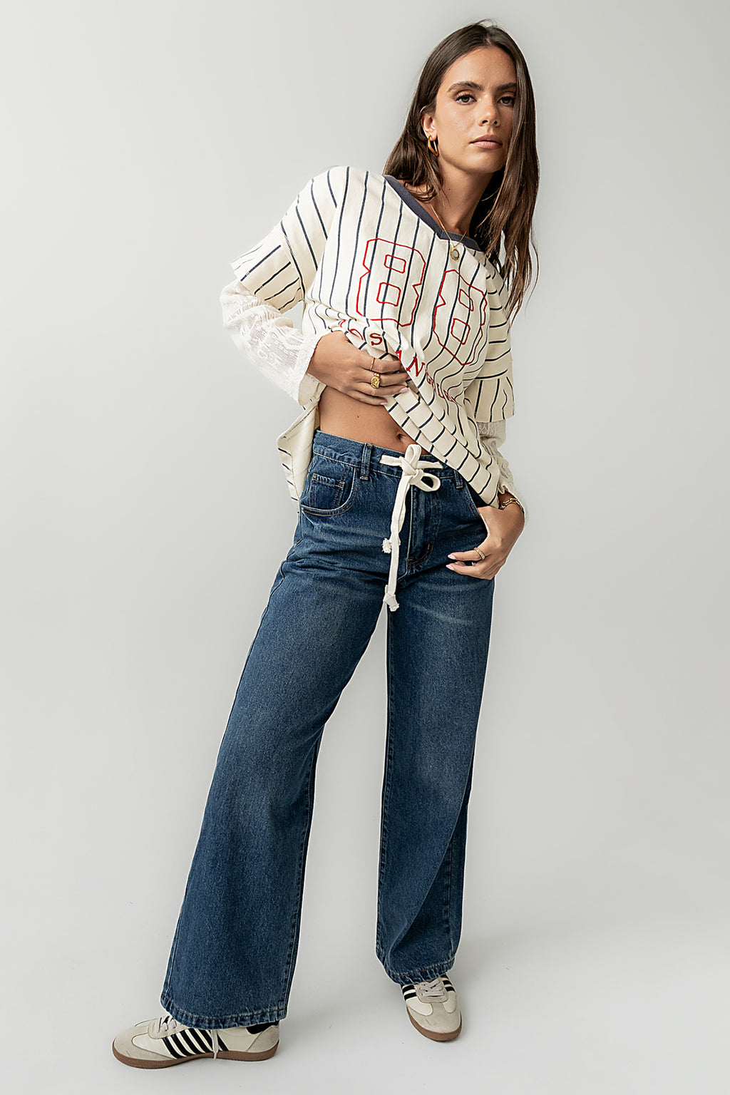 Maci Low Slung Baggy Jeans - FINAL SALE