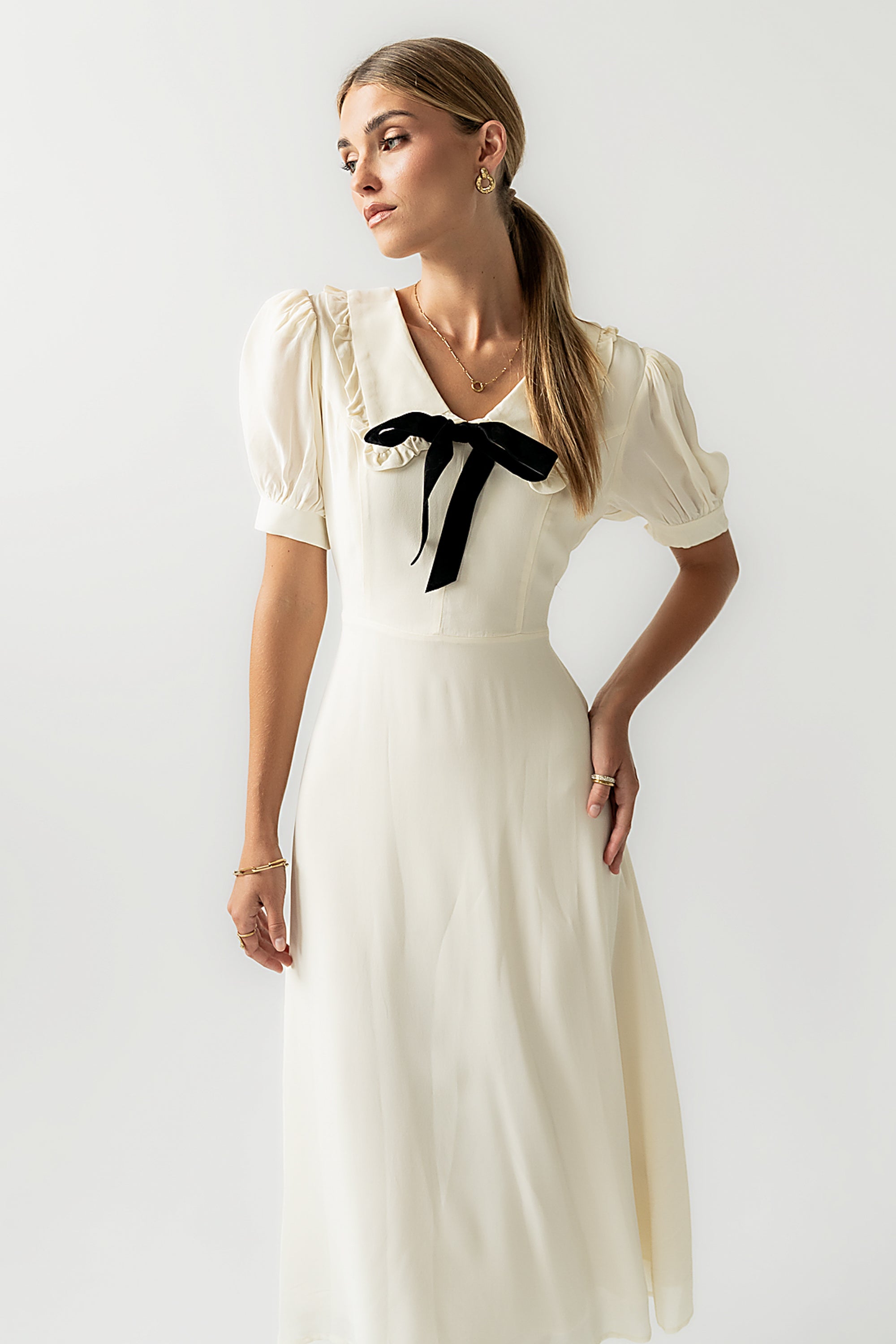 Maren Collared Midi Dress - FINAL SALE Maren Collared Midi Dress - FINAL SALE