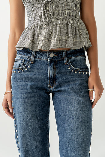 Noel Studded Baggy Jeans