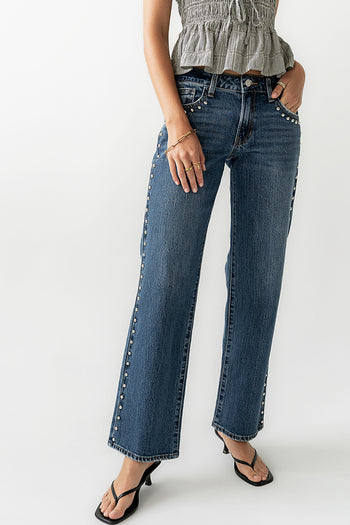 Noel Studded Baggy Jeans