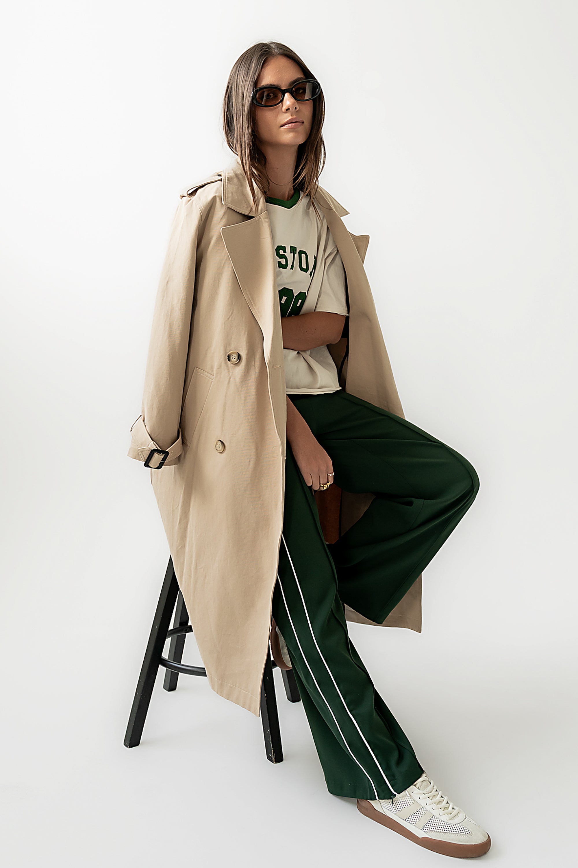 Rachel Trench Coat in Tan - FINAL SALE