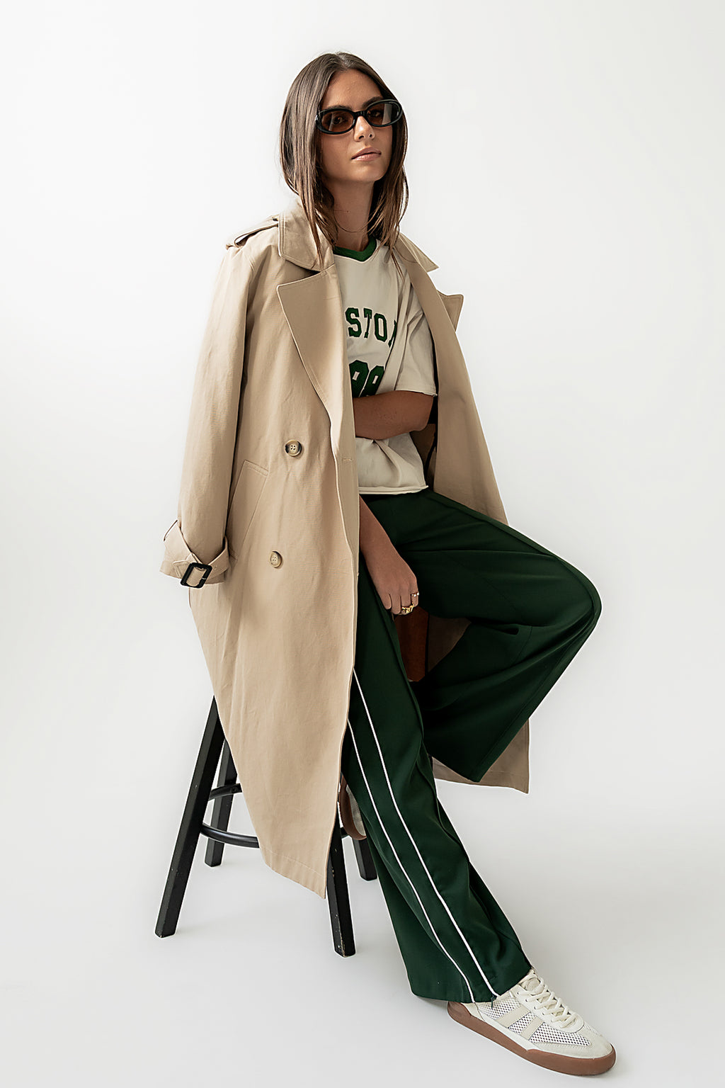 Rachel Trench Coat in Tan - FINAL SALE